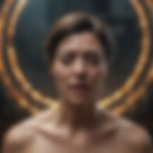 Conceptual visualization of emotional turmoil