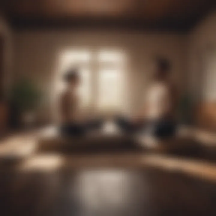 Couple practicing mindfulness together