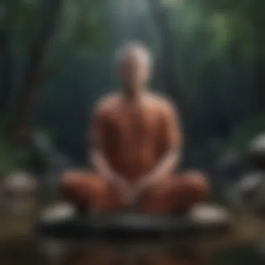 Embracing Mindfulness Mindfulness practice with a person meditating in a serene environment