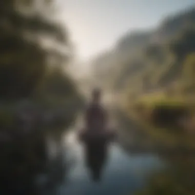 Embracing Serenity for Mental Clarity A serene landscape representing mental clarity