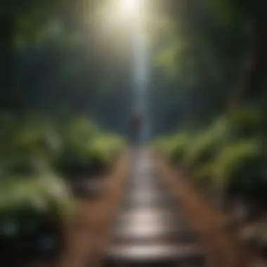 The Journey of Personal Growth and Awareness An upward path showcasing personal growth
