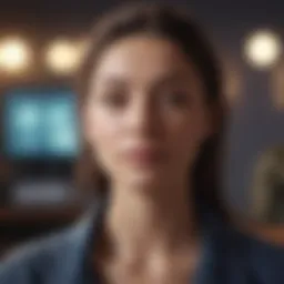 A virtual networking event showcasing diverse profiles on a screen.