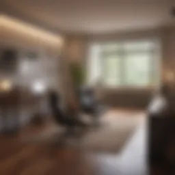 A serene workspace designed for comfort and focus