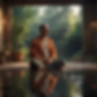 The Power of Mindfulness and Meditation A person meditating in a tranquil setting