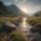 A tranquil landscape symbolizing hope amidst despair