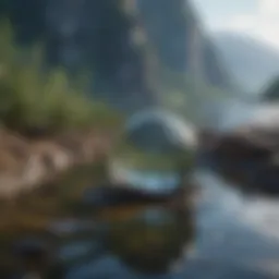 A serene landscape symbolizing tranquility and control