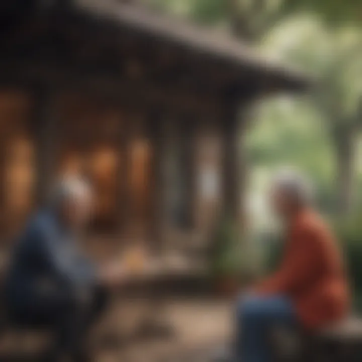A cozy setting depicting social connections and camaraderie