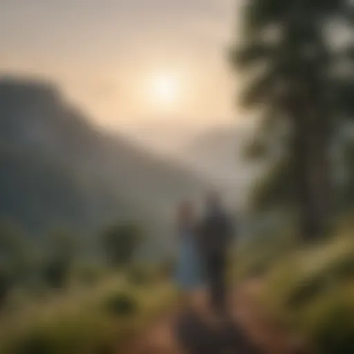 A serene landscape symbolizing new beginnings in relationships