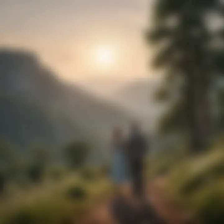A serene landscape symbolizing new beginnings in relationships