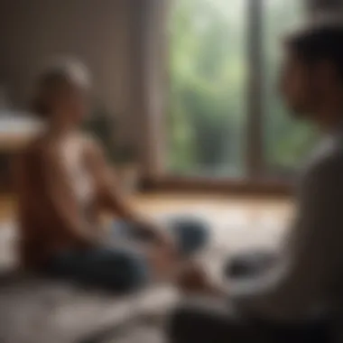 Finding Support Through Therapy Supportive therapy session illustration