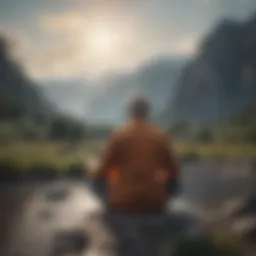 A serene landscape representing personal peace amidst chaos