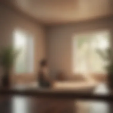 Creating a Mindful Environment A tranquil meditation space with calming elements