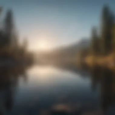 Finding Clarity in Serenity A serene landscape reflecting on a tranquil lake, symbolizing inner peace and clarity.