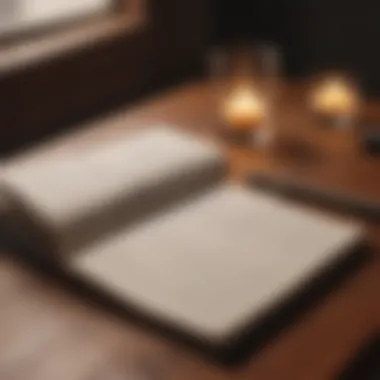 Journaling for Clarity A notebook with handwritten notes on self-reflection