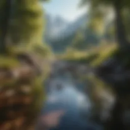 A serene landscape symbolizing tranquility and peace