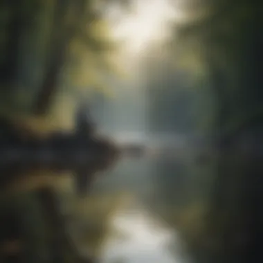 Finding Peace Amidst Sadness A serene landscape reflecting calmness and introspection