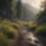 A serene landscape illustrating the journey towards emotional healing