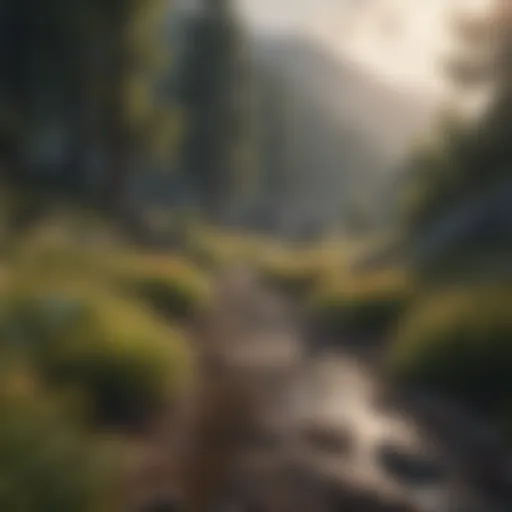 A serene landscape illustrating the journey towards emotional healing