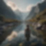 A serene landscape symbolizing inner peace amidst turmoil