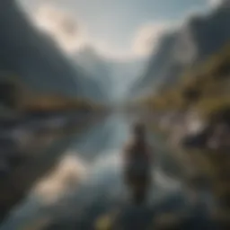 A serene landscape symbolizing inner peace amidst turmoil