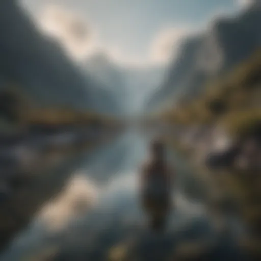 A serene landscape symbolizing inner peace amidst turmoil