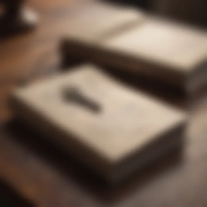 A closed book with a key beside it, representing untapped potential