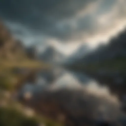 A serene landscape representing inner peace