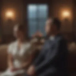 A couple sitting in silence, reflecting on their relationship.