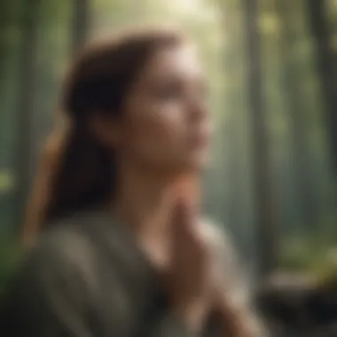 Emotional Healing through Nature A serene landscape symbolizing emotional healing