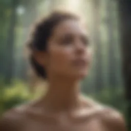 A serene landscape representing emotional healing