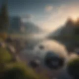 A serene landscape symbolizing emotional tranquility