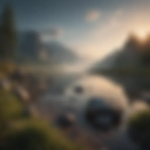 A serene landscape symbolizing emotional tranquility