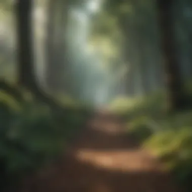 A serene path through a forest, illustrating the journey toward emotional freedom.