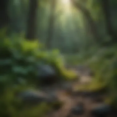 Nature's Holistic Approach to Peace Nature's beauty with lush greenery symbolizing holistic approaches to life