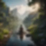 A serene landscape symbolizing inner peace and self-discovery
