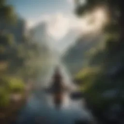 A serene landscape symbolizing inner peace and self-discovery