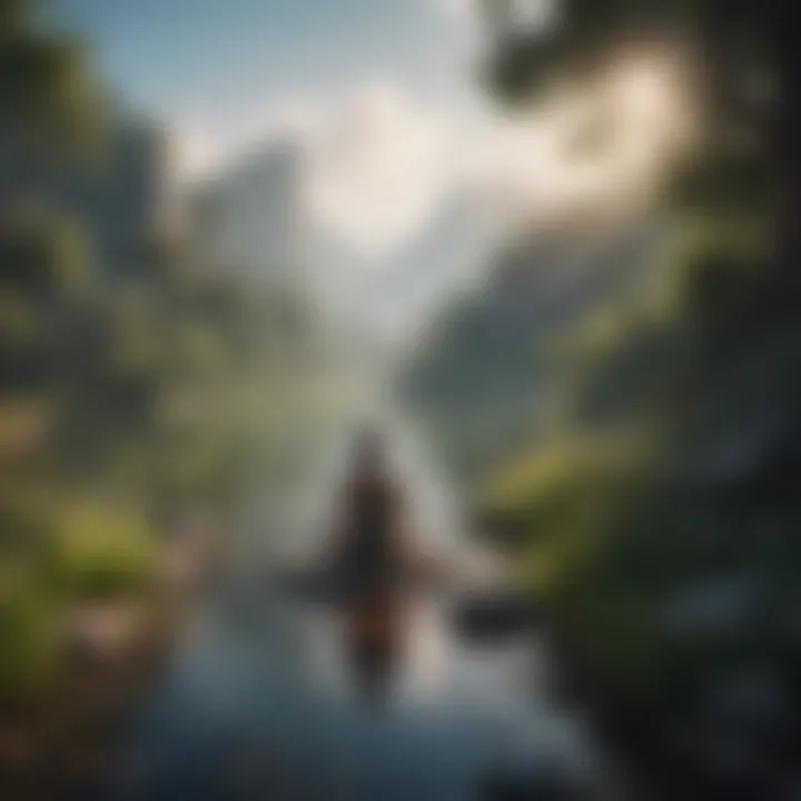 A serene landscape symbolizing inner peace and self-discovery
