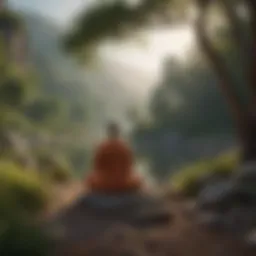 A tranquil landscape symbolizing inner peace and self-discovery.