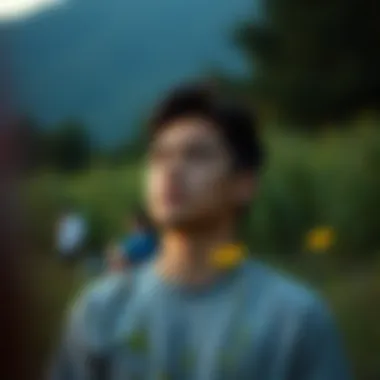 Introspection and Personal Growth A person reflecting in nature, symbolizing introspection and growth