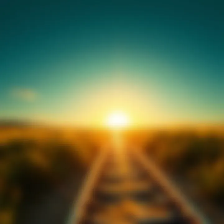 A symbolic path leading towards a bright horizon, illustrating the journey to self-worth