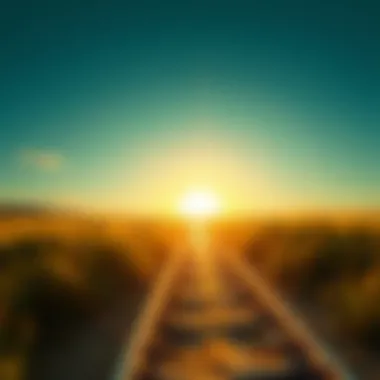 Journey to Self-Worth A symbolic path leading towards a bright horizon, illustrating the journey to self-worth