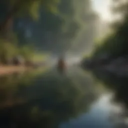 A serene landscape symbolizing inner peace and self-discovery