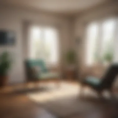 Comfort in Therapy: Creating a Welcoming Environment A serene therapy setting with comfortable seating