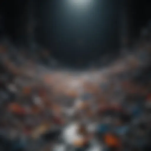 An abstract representation of chaos and tranquility