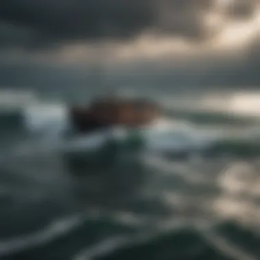 Finding Calm in Stormy Waters A calm sea representing mental stability and peace