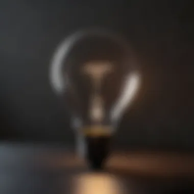 A lightbulb symbolizing clarity and new ideas