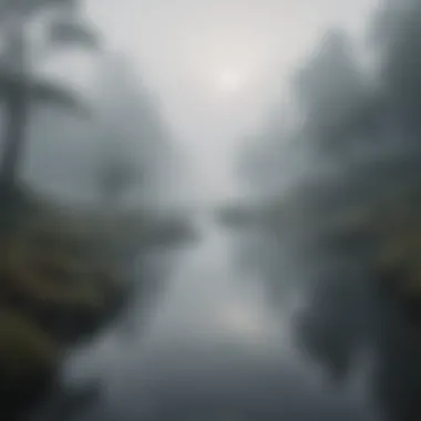 Lost in the Mist A serene landscape enveloped in mist, representing the feeling of being lost in life's journey.
