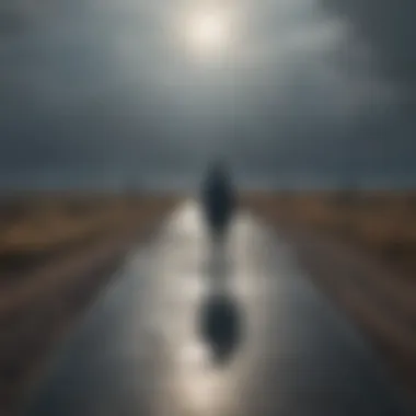 Choices and Consequences A person standing at a crossroads symbolizing choices and consequences