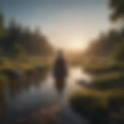 A serene landscape symbolizing tranquility and mental peace