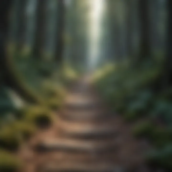 A path through a forest symbolizing choices in life